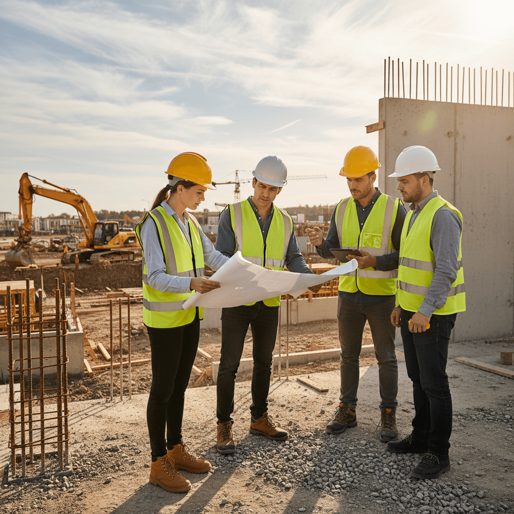 Supervision de chantier avec révision des plans et coordination en direct